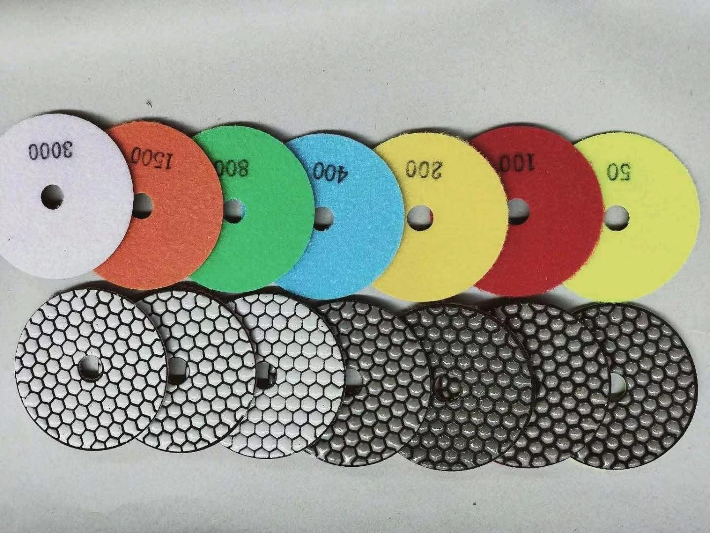honeycomb dry polishing pad for granite marble concrete polishing